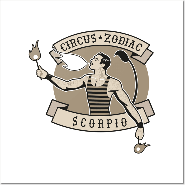 Zodiac Circus Scorpio Wall Art by LaInspiratriz